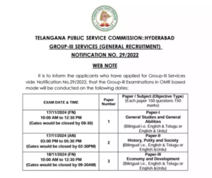 TGPSC Notification 2024