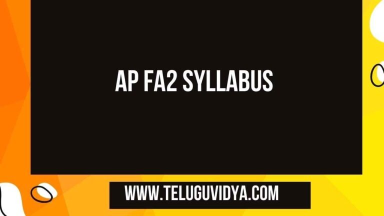 AP FA2 Syllabus