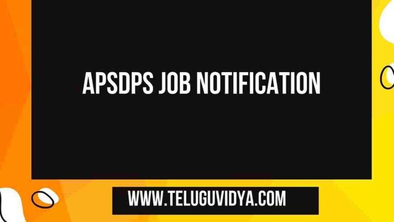 APSDPS Job Notification 2025 – 24 SVMU Posts Apply Online