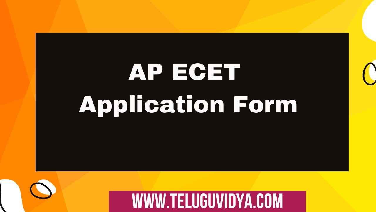 AP ECET Application form