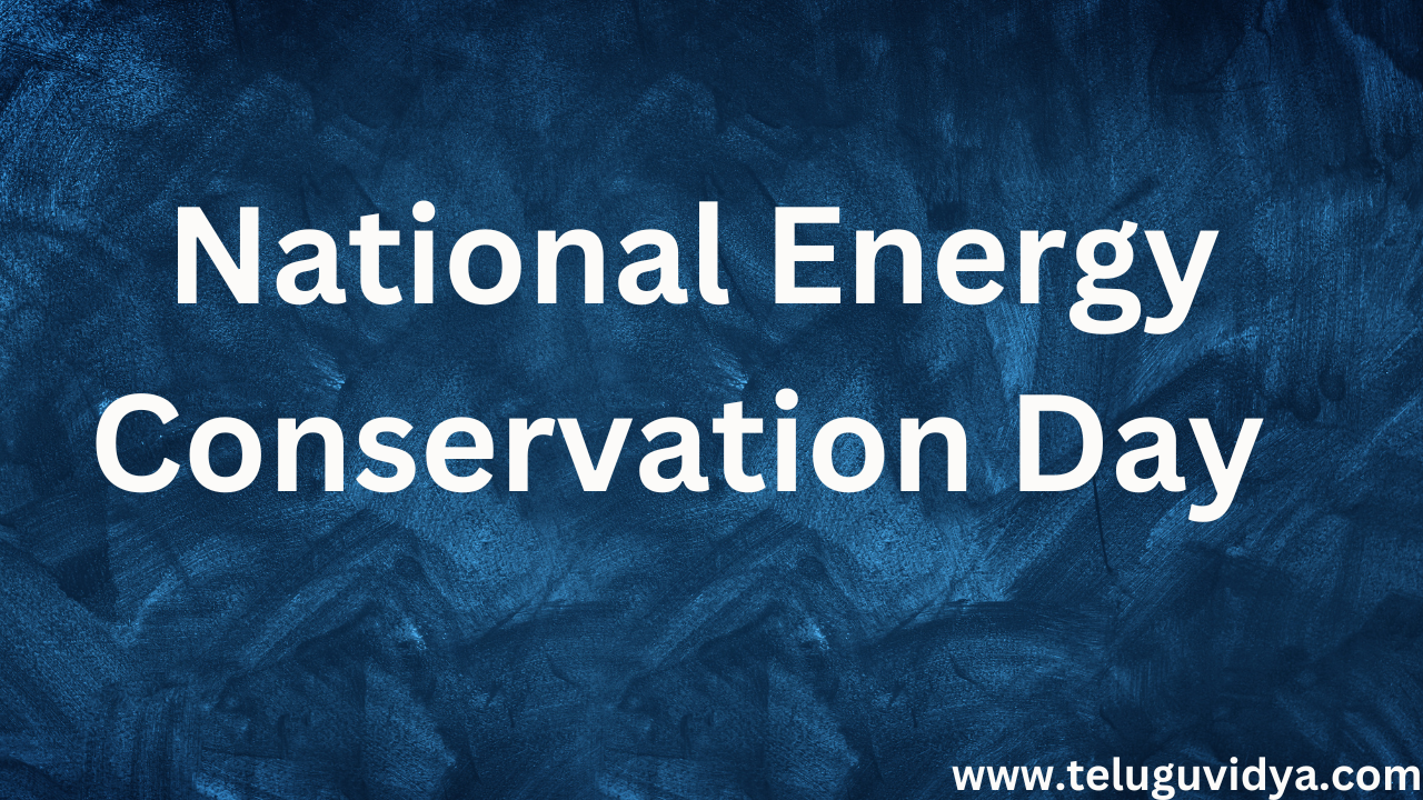 National Energy Conservation Day