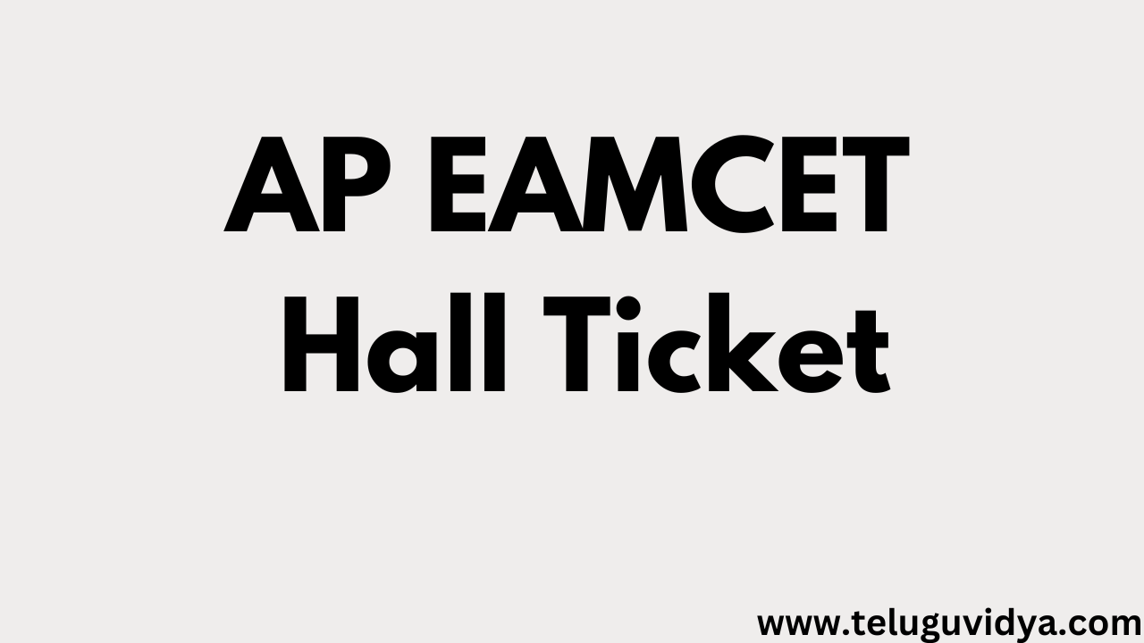 AP EAMCET Hall Ticket
