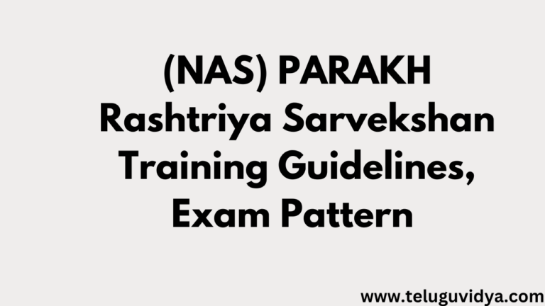 (NAS) PARAKH Rashtriya Sarvekshan Training Guidelines, Exam Pattern