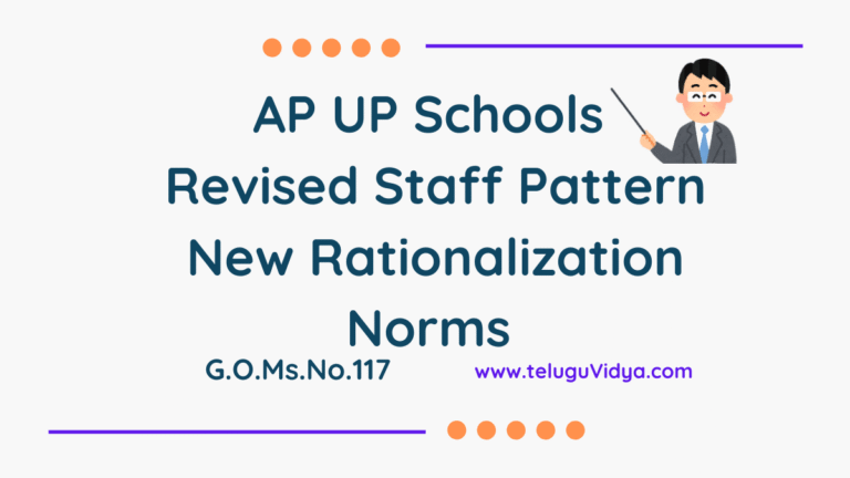 AP UP Schools Revised Staff Pattern 2025 – New Rationalization Norms as per G.O.Ms.No.117