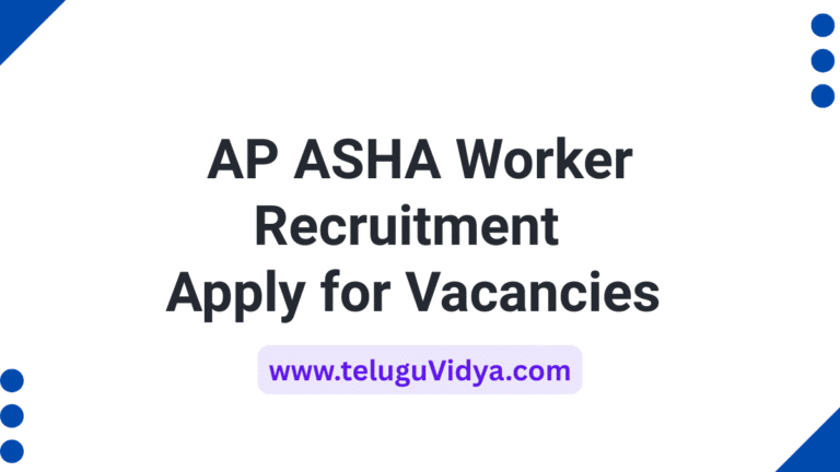 AP ASHA Worker Recruitment 2025 Apply for 1294 Vacancies Now