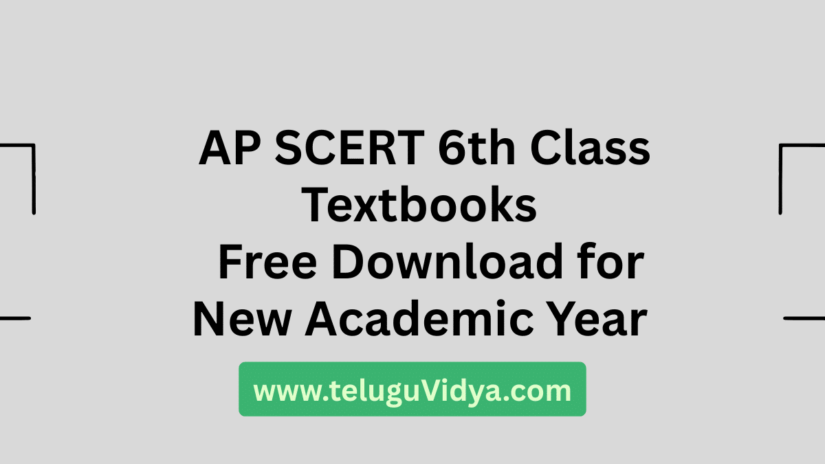 AP SCERT 6th Class Textbooks 2025-26 – Free Download for the New Academic Year
