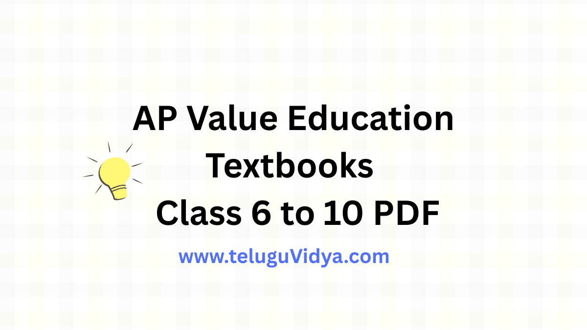 AP Value Education Textbooks 2025-26 – Download Class 6 to 10 PDF