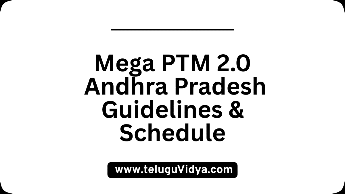 Mega PTM 2.0 2025 Download Andhra Pradesh Guidelines & Schedule