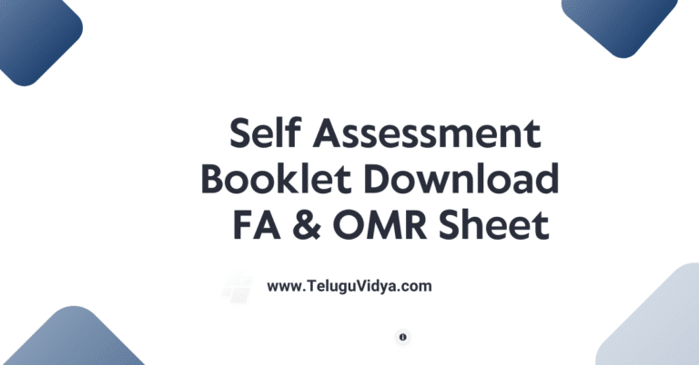 2025 Self Assessment Booklet Guide to FA-1 & OMR Sheet