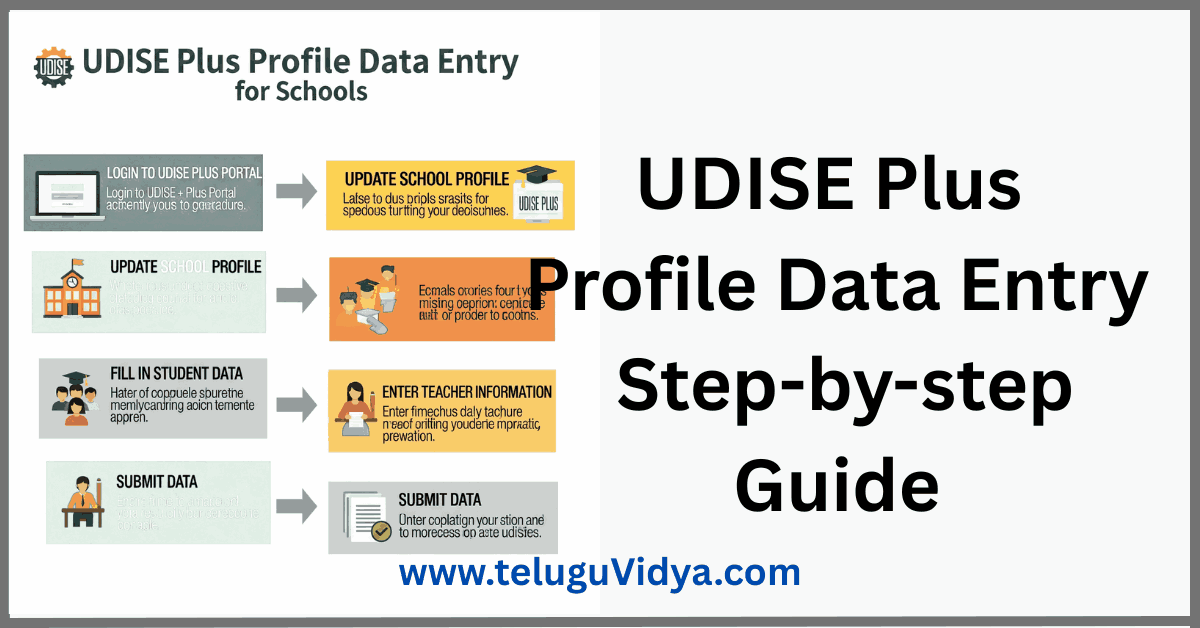 UDISE Plus profile data entry Ultimate 2025–26 step-by-step guide