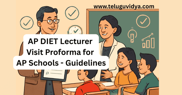 AP DIET Lecturer Visit Proforma for AP Schools 2025 – PDF & Guidelines