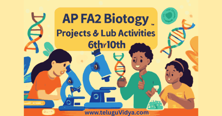 AP FA2 Biology Projects 2025 Lab Activities for 6th to 10th