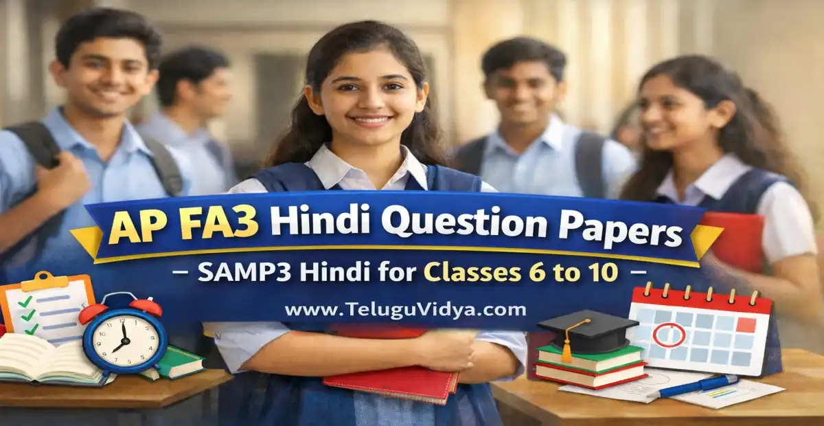 AP FA3 Hindi Question Papers 2026 – SAMP3 Hindi for Classes 6 to 10