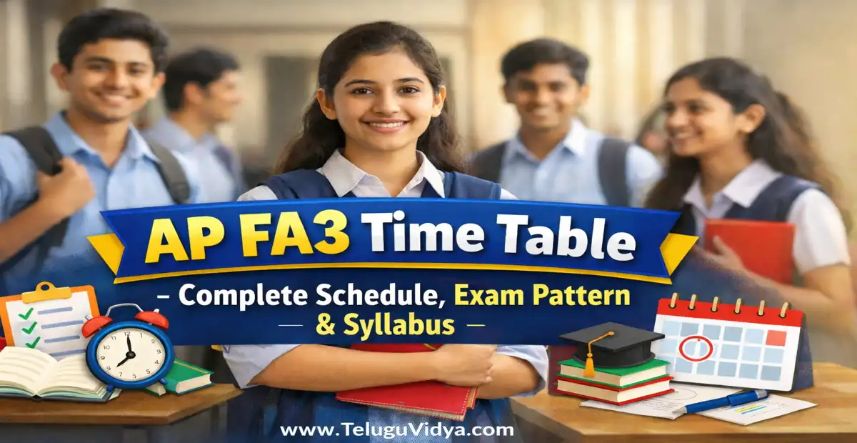 AP FA3 Time Table 2026 Complete Schedule, Exam Pattern & Syllabus
