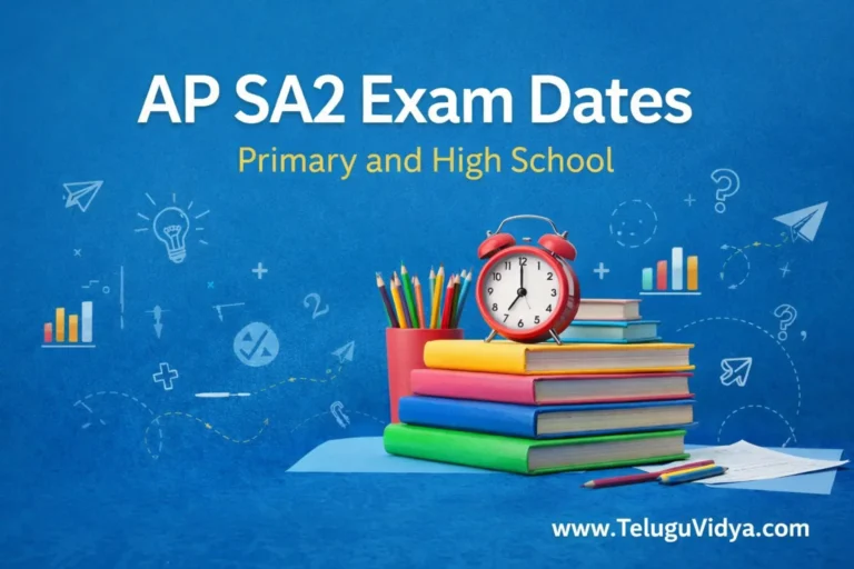 AP SA2 Exam Dates 2026 for Primary and High School Schedule